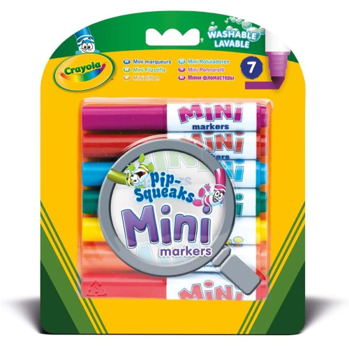 Giocheria La Bottega dei Giochi - Vendita giochi e giocattoli per tutte le  età - CRAYOLA- 7 Mini Pennarelli Lavabili, Formato Pocket, Punta Maxi,  Crayola, 58-3370