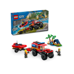 LEGO CITY Fuoristrada antincendio e gommone di salvataggio